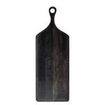 Dienblad Okai massief acaciahout- zwart - Breedte: 25 cm