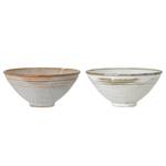 Set di 2 scodelle Masami Ceramica - Bianco