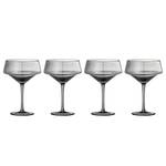 Cocktailglas Yvette 4er-Set Glas - Grau / Transparent