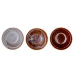 Set di 3 scodelle Lotus Ceramica - Marrone