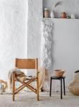 Korbvase Levis Eisen / Rattan - Beige