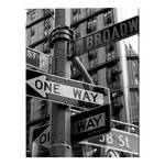 Metalen afbeelding Street Sign Manhattan 30 x 40 x 0.5 cm