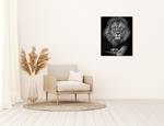 Metallbild The Lion 40 x 50 x 0.5 cm