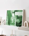 Bild Abstract in Kelly Green 42 x 52 x 2.6 cm