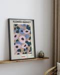 Bild Paris Flower Market Buche Massiv / Acrylglas - Schwarz - 32 x 42 cm