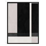 Afbeelding Geometrical B&W massief beukenhout/acrylglas - zwart - 63 x 83 cm