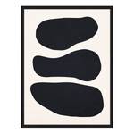 Quadro Black Round Shapes Faggio massello / Vetro acrilico - Nero - 32 x 42 cm