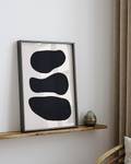 Afbeelding Black Round Shapes massief beukenhout/acrylglas - zwart - 32 x 42 cm