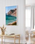 Quadro Big Sur Faggio massello / Vetro acrilico - Bianco - 73 x 93 cm