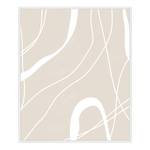 Quadro Neutral Abstract Faggio massello / Vetro acrilico - Bianco - 52 x 62 cm