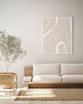 Quadro Neutral Abstract Faggio massello / Vetro acrilico - Bianco - 52 x 62 cm