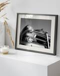 Tableau déco Classic Car B&W Hêtre massif / Plexiglas - Noir - 42 x 52 cm