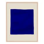 Quadro The Blue Square Faggio massello / Vetro acrilico - Naturale - 52 x 62 cm