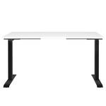 Bureau réglable en hauteur Jet Blanc / Noir - Largeur : 140 cm