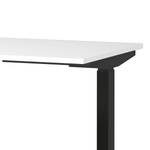 Bureau réglable en hauteur Jet Blanc / Noir - Largeur : 140 cm