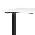 Bureau réglable en hauteur Jet Blanc / Noir - Largeur : 140 cm