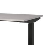 Bureau réglable en hauteur Jet Cachemire / Noir - Largeur : 140 cm