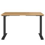 In hoogte verstelbaar bureau Jet Eikenhouten look/zwart - Breedte: 120 cm