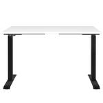 Bureau réglable en hauteur Jet Blanc / Noir - Largeur : 120 cm