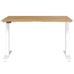 In hoogte verstelbaar bureau Jet Eikenhouten look/wit - Breedte: 120 cm