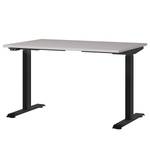 Bureau réglable en hauteur Jet Cachemire / Noir - Largeur : 120 cm