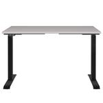 Bureau réglable en hauteur Jet Cachemire / Noir - Largeur : 120 cm