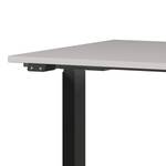 Bureau réglable en hauteur Jet Cachemire / Noir - Largeur : 120 cm