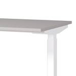 Bureau réglable en hauteur Jet Cachemire / Blanc - Largeur : 160 cm