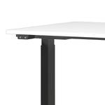 In hoogte verstelbaar bureau Jet Wit/zwart - Breedte: 160 cm