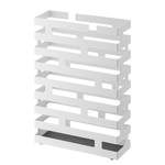 Schirmständer Brick Stahl / Silikon - Weiß - 30 x 10 cm