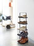 Schuhregal Tower Rack Stahl - Schwarz - 22 x 78 cm