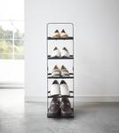 Schoenenrek Tower Rack staal - Zwart - 22 x 78 cm