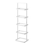 Étagère à chaussures Tower Rack Acier - Blanc - 22 x 78 cm