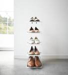 Étagère à chaussures Tower Rack Acier - Blanc - 22 x 78 cm