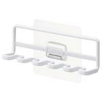 Portaspazzolino Tower Hook Acciaio / Materiale plastico - Bianco