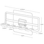 Zahnbürstenhalter Tower Hook Stahl / Kunststoff - Weiß