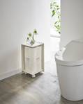 Toiletrolhouder Tower Caster staal - Wit