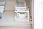 Keukenkast-organizer Tower Dish staal - Wit