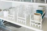 Organizer da cucina Tower Mug Acciaio - Bianco