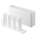 Portautensili Tower Acciaio / Materiale plastico - Bianco
