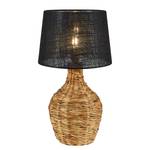 Tafellamp Paglia jute/rotan - 1 lichtbron - Zwart/bruin