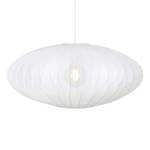 Hanglamp Florence ijzer/nylon - 1 lichtbron - Wit - 75 x 31 cm