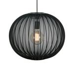 Hanglamp Florence ijzer/nylon - 2 lichtbron - Zwart - 50 x 40 cm