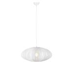 Lampada a sospensione Florence Nylon / Ferro - 1 punto luce - Bianco - 60 x 26 cm