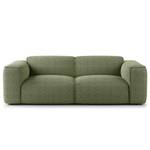 2-Sitzer Sofa HUDSON Bouclé Stoff Bony: Moosgrün