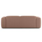 Ecksofa HUDSON mit XL-Longchair Bouclé Stoff Bony: Mauve - Longchair davorstehend rechts