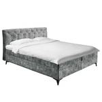 Lit boxspring Peligut Microfibre Salvo: Gris - 2 tiroirs de lit