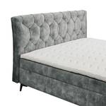 Lit boxspring Peligut Microfibre Salvo: Gris - 2 tiroirs de lit