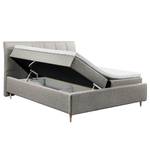 Lit boxspring Cerrave Tissu Luara: Gris minéral