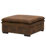 Gestoffeerde hocker Dailman Microvezel Goda: Chocoladebruin - 105 x 90 cm